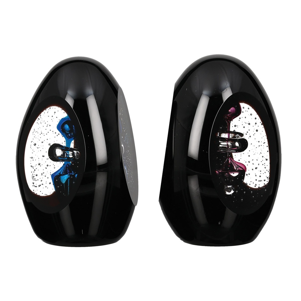 Glas Skulptur "Mystic" rot/blau sortiert