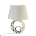 Lampe "circles" weiss/silber H 48 cm