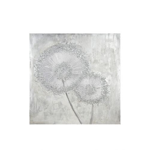 Original Leinwandbild "Pusteblumen-Duo" 100 x 100 cm