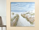 Original Leinwandbild 3D "Dünen-Idylle-Weg" 100 x 100 cm" 100 x 100 cm