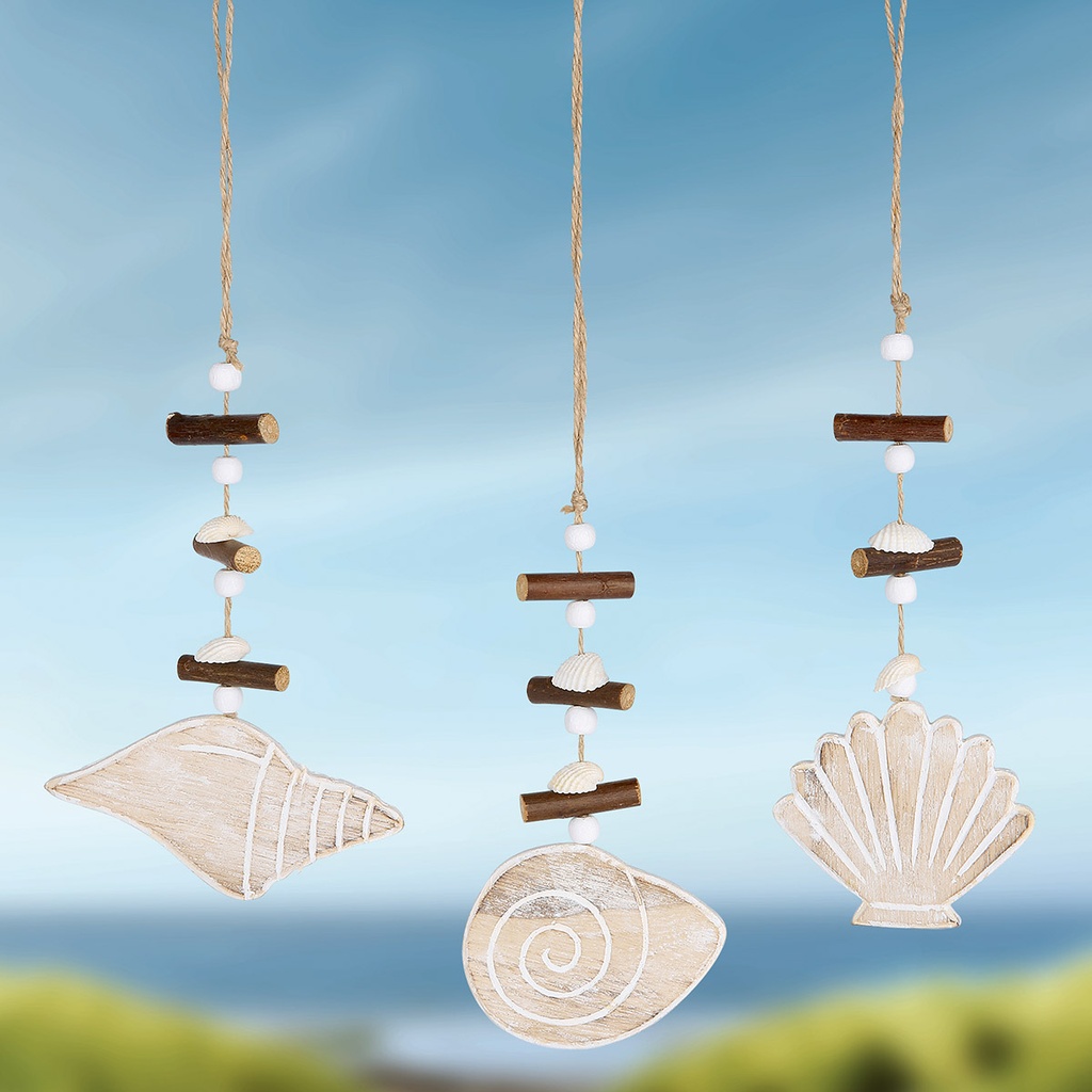 Dekokette Muscheln sortiert L 28 cm