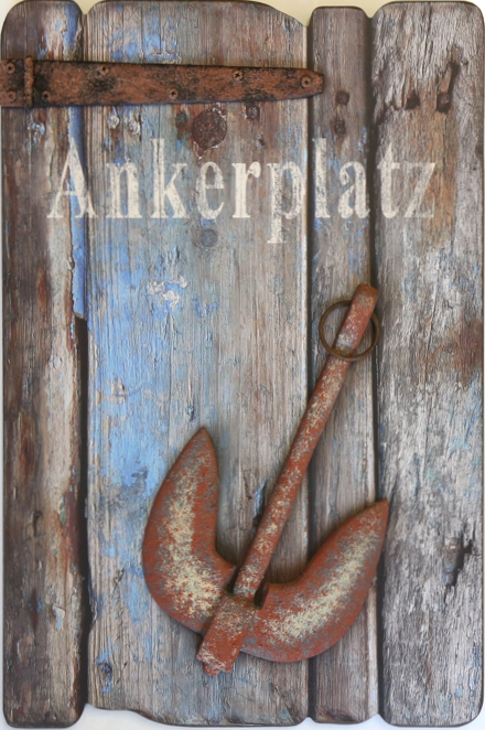 Bild Holz 3D "Ankerplatz" 30 x 45 cm