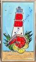 Original Ivana Rose "Büsumer Leuchtturm" 30 x 60 cm