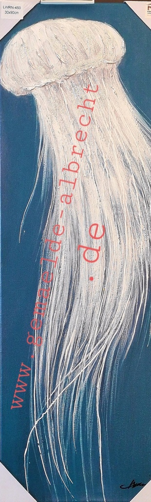 Original Leinwandbild "Medusa II" 30 x 90 cm