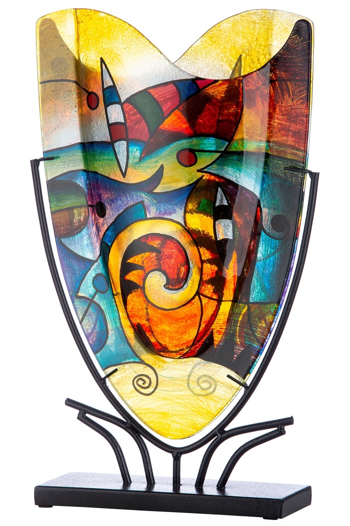 GlasArt Dekovase  "Verona" H 48 cm