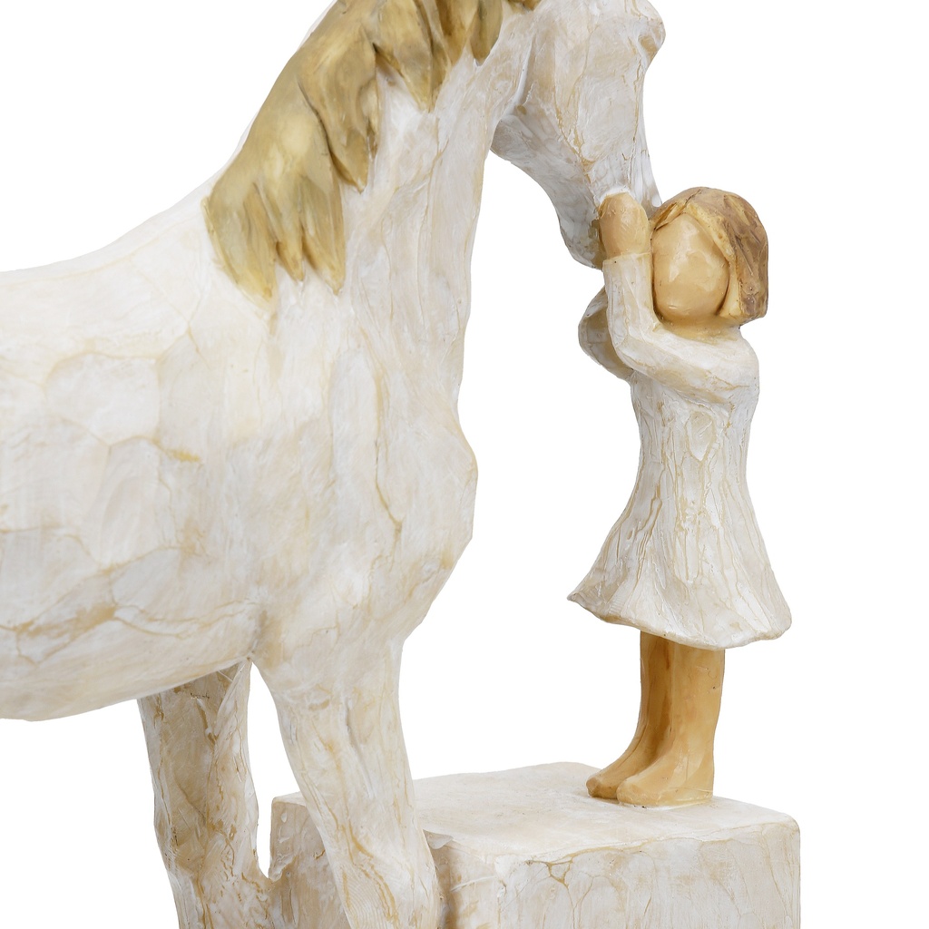 Skulptur "Pferdemädchen" H 22 cm