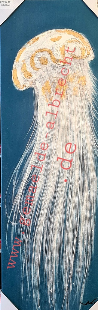 Original Leinwandbild "Medusa III" 30 x 90 cm