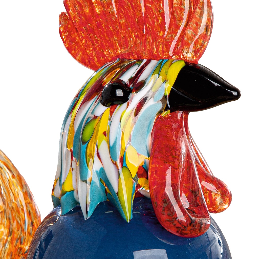 GlasArt Hahn "Bruder Cord" H 15 cm