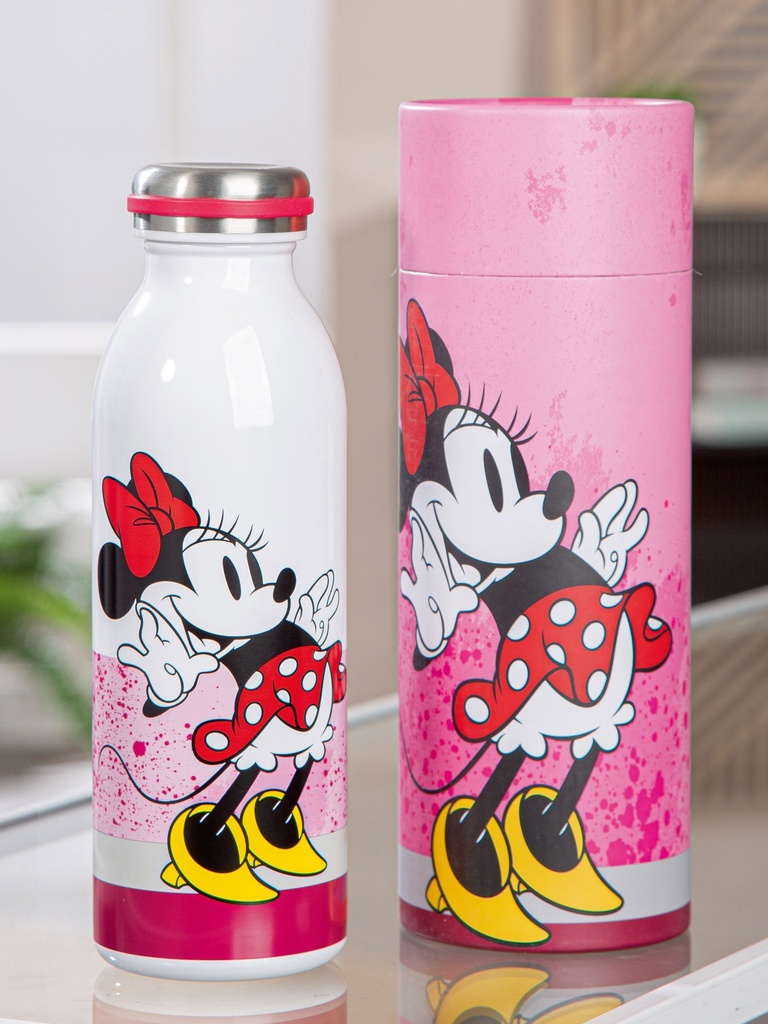 Isolierflasche Disney "Minnie" rose H 22 cm