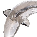 Wanddeko/Skulptur Fisch "Gris" Acryl L 20 cm