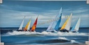 Orig. Leinwandbild "Segler" 60 x 120