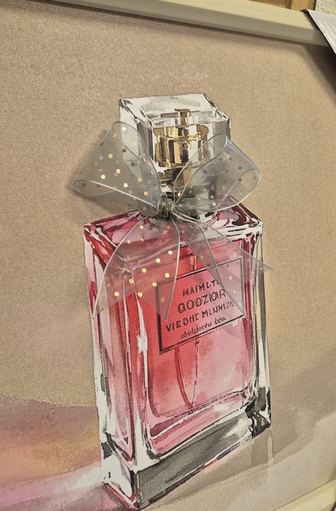 Leinwandbild 3D "Parfümflasche" eckig 40x40cm