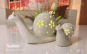 LED Skulptur Schnecke "Teadora" D 20 cm