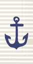 Buffet Servietten "Yacht Club Anchor" linen 33 x 42 cm 