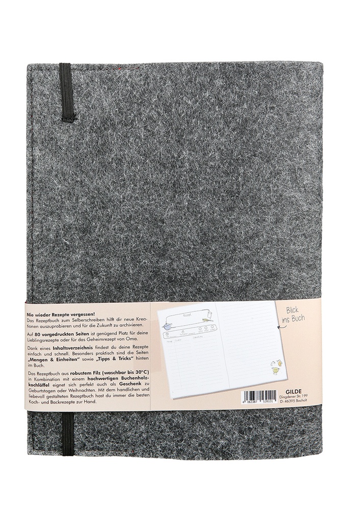 Kochbuch mit Kochlöffel "Familien Geheimrezepte"