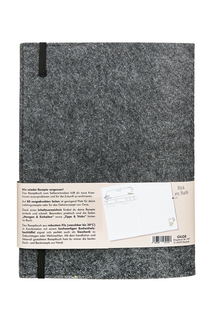 Kochbuch mit Kochlöffel "Studentenfutter"