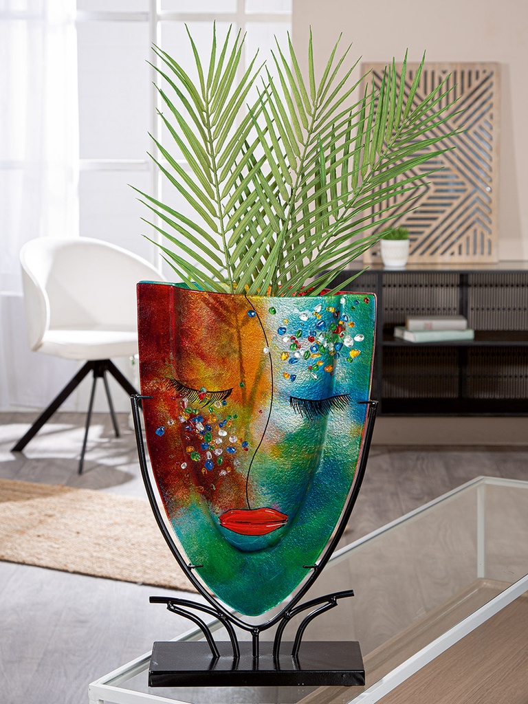 GlasArt Dekovase "Violet" H 49 cm