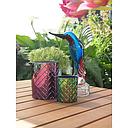 Glas Art Skulptur "Eisvogel" H 22 cm 