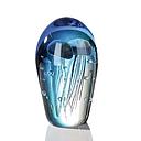 GlasArt Skulptur "Qualle" blau/klar  H 20 cm