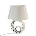 Lampe "circles" weiss/silber H 48 cm