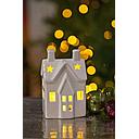 LED Skulptur "Häuschen Altesia" H 11 cm