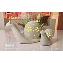 LED Skulptur Schnecke "Teadora" D 20 cm