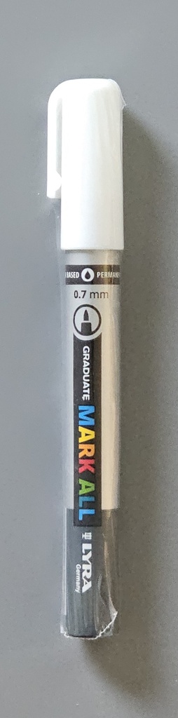 Lyra Graduate Permanent Marker 0,7mm weiß
