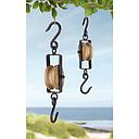 Metall/Holz Haken "Rustico" L 30cm