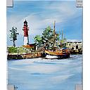 Org. Leinwandbild "Büsum Lighthouse" 50x60 cm