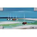 Org. Leinwandbild "Gestrandet II" 50x30 cm 