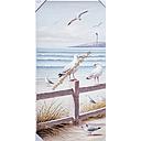 Org. Leinwandbild "Möwen II" 50x100 cm