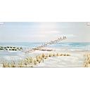 Org. Leinwandbild "Strand II" 60 x 120 cm
