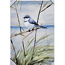 Org. Leinwand "Blue Bird" 50x70 cm