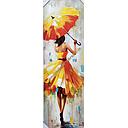 Org. Leinwand "Umbrella orange" 40x120 cm