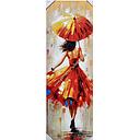 Org. Leinwand "Umbrella red" 40x120 cm