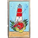 Original Ivana Rose "Leuchtturm Büsum" 30 x 60 cm