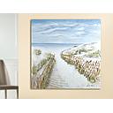 Original Leinwandbild 3D "Dünen-Idylle-Weg" 100 x 100 cm