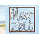 3D Rahmen Holz/Metall "Meerzeit" 60 x 60 cm