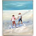 Original Leinwandbild "Ein Tag am Strand"  70 x 80