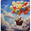 Original Leinwand "Flying Dog" 100 x 100 cm
