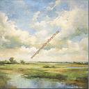 Original Leinwand "Landschaft" 100 x 100 cm