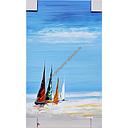 Original Leinwand "Segler bunt" 30 x 50 cm