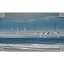 Orig. Ölgemälde "Coast" 30 x 50 cm