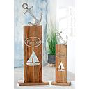 Standrelief "Anker" Holz/Metall H 74 cm
