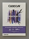 Studienblock Canson Mixed Media A4 20 Blatt 