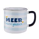 Tasse Keramik "Meer macht glücklich" 