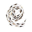 Wandrelief "Fischschwarm"  H 71 cm