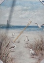Org. Leinwandbild "Strandmöwen" 70x100 cm