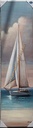 Org. Leinwandbild "Segelschiff III" 35x135 cm