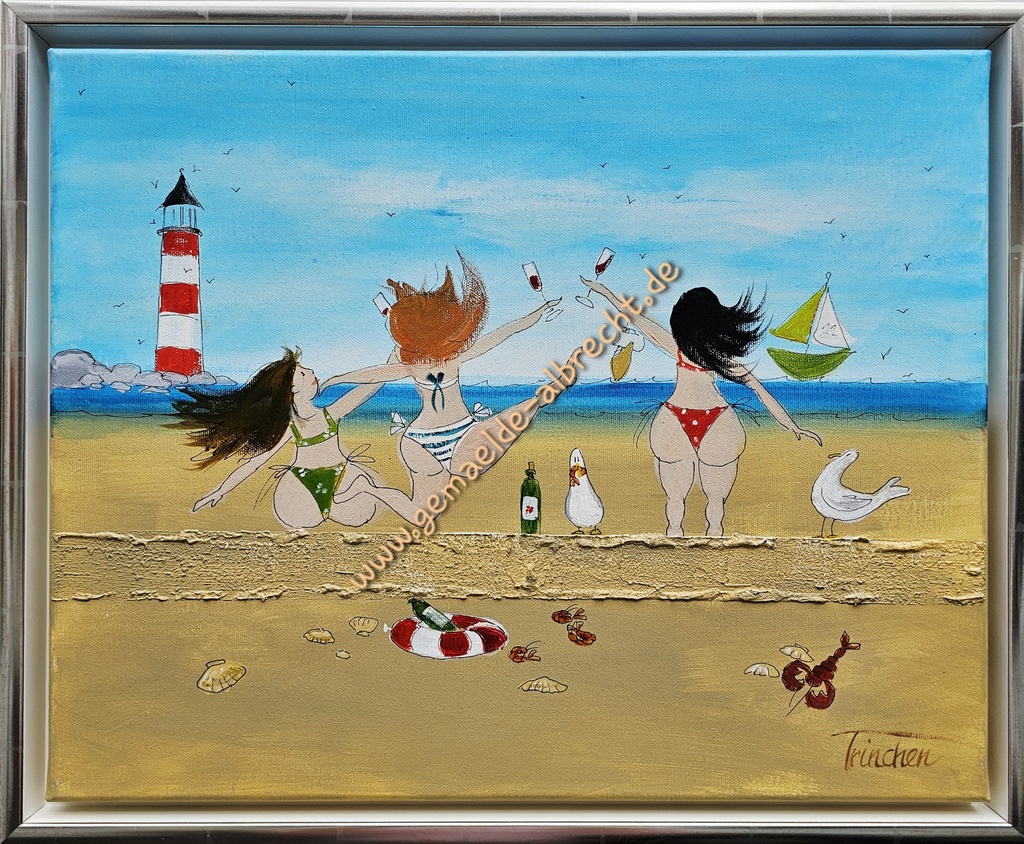 Original "Weiber" 50 x 40 cm gerahmt